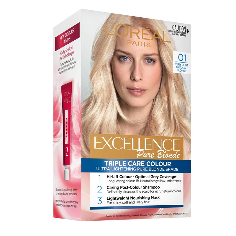 Buy L'Oreal Excellence Creme 01 Very Light Natural Blonde Hair Colour  Online at Chemist Warehouse®