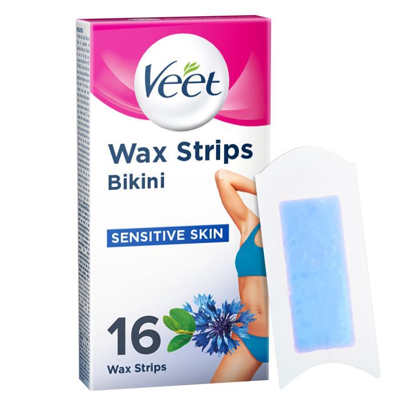 Buy Veet Cold Wax Strips Bikini 16 Online At Chemist Warehouse® 