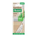 Piksters Bamboo Inter Brush 8 Pack Size 6 Online Only