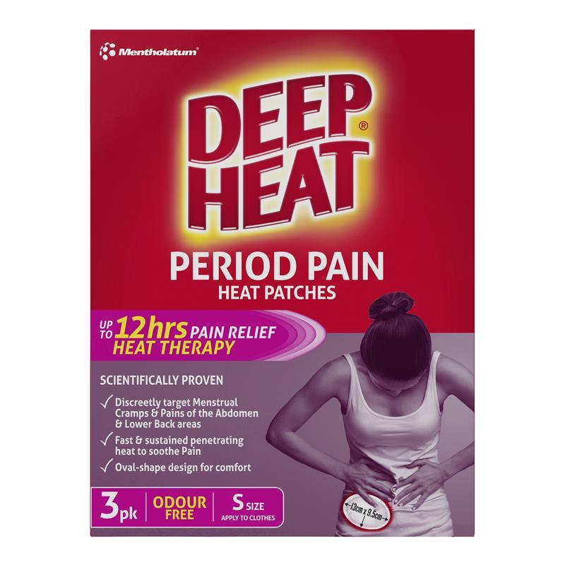Deep Heat Period Pain Heat Patches 3 Pack
