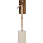 Natural Beauty Natural Loofah with wooden Handle