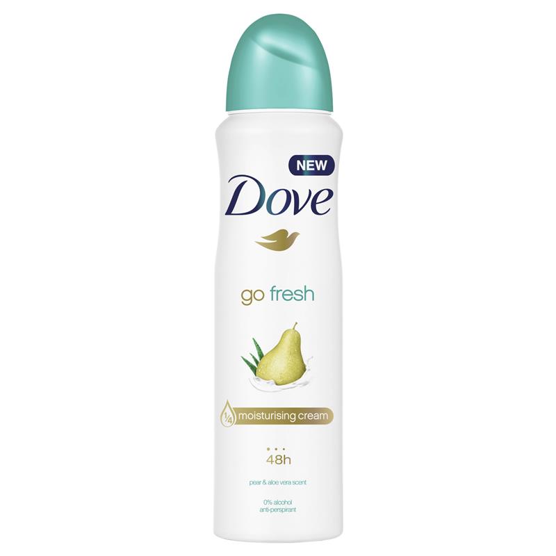 Buy Dove Antiperspirant Deodorant Pear Aloe Vera 169ml Online at