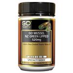 GO Healthy GO Mussel NZ Green Lipped Mussel 520mg 180 Capsules