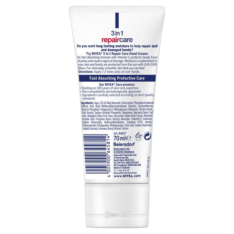 nivea repair hand cream