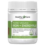 Healthy Care Pure Vegan Iron + Energy Plus 60 Tablets