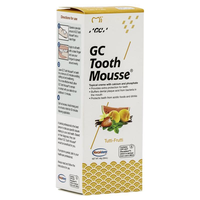 GC Tooth Mousse 40g Choose Vanilla Mint Tutti-Frutti Strawberry