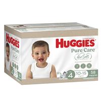 Huggies Ultimate Nappies Size 4 10-15kg Jumbo 58 Pack