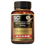 Go Healthy Slippery Elm 600mg 60 Vege Capsules Exclusive Size