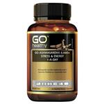 GO Healthy Ashwagandha 8000+  Stress & Energy 1-a-day 60 Vege Capsules Exclusive Size
