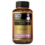 GO Healthy Folic Acid 500mcg 1-a-day 120 Vege Capsules Exclusive Size