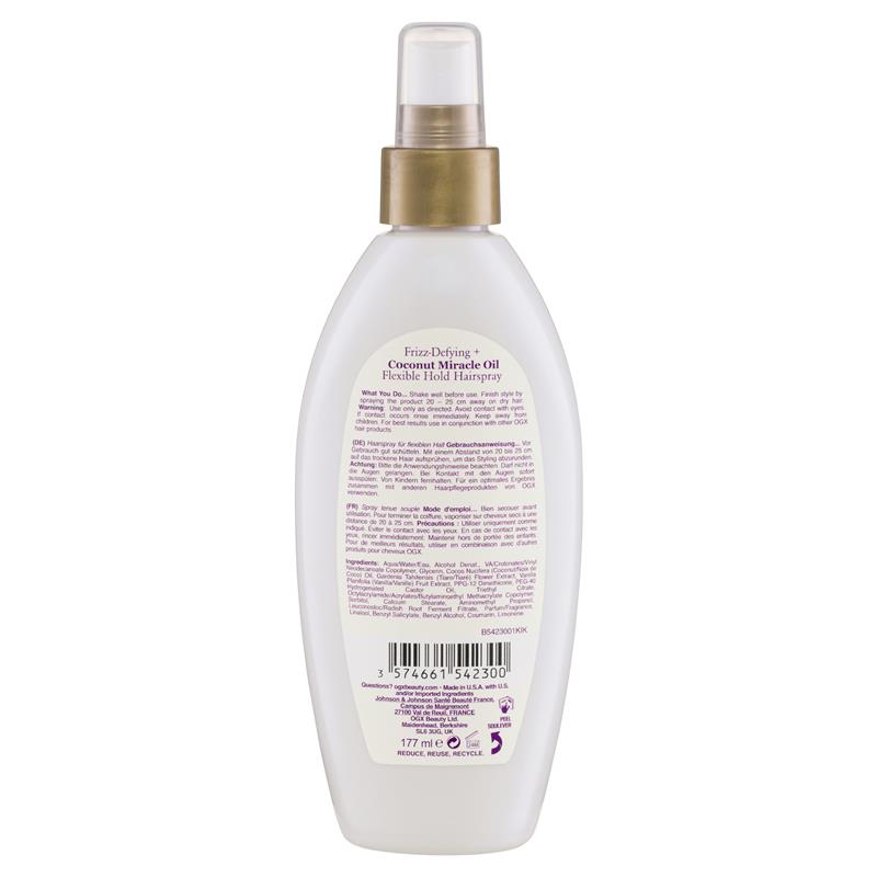 Buy OGX Coconut Miracle Oil Flexible Hold Hair Spray 177ml Online at