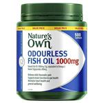 Nature's Own Fish Oil Odourless 1000mg with Omega 3 - 500 Capsules Exclusive Size