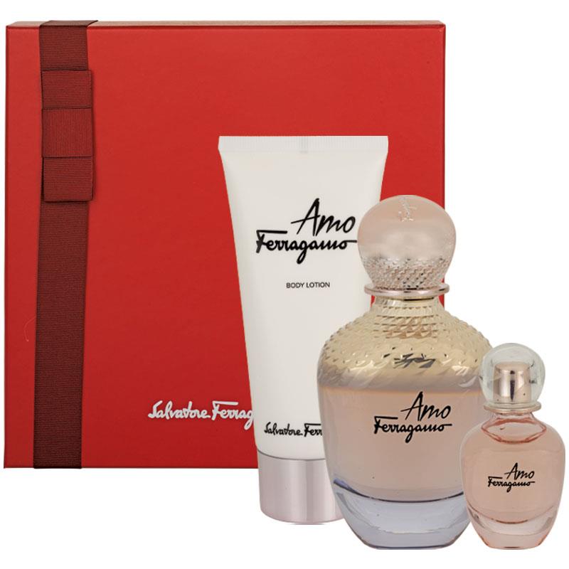 Buy Salvatore Ferragamo Amo Eau de Parfum 100ml 3 Piece Set Online at  Chemist Warehouse® | Eau de Parfum