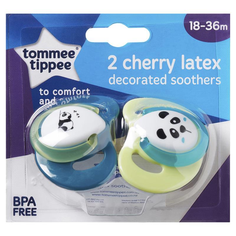 Tommee Tippee Cherry Latex Soother 18-36 Months 2 Pack | eBay