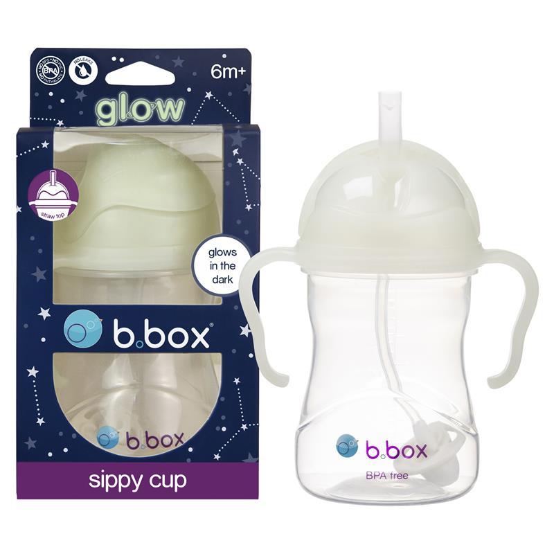 b.box Sippy Cup with Innovative Weighted Straw, Apple (Matte Lid)