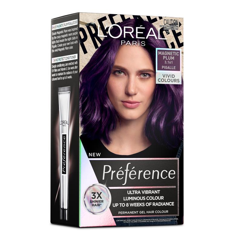 Buy L'Oreal Paris Preference Vivids Permanent Hair Colour  Pigalle  (Magnetic Plum) Online at Chemist Warehouse®