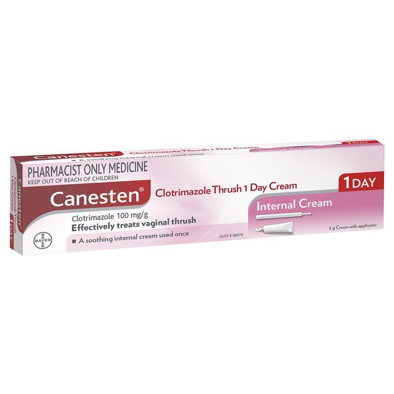 Canesten Once Cream Clotrimazole Thrush Treatment S3 Chemist Warehouse 7642