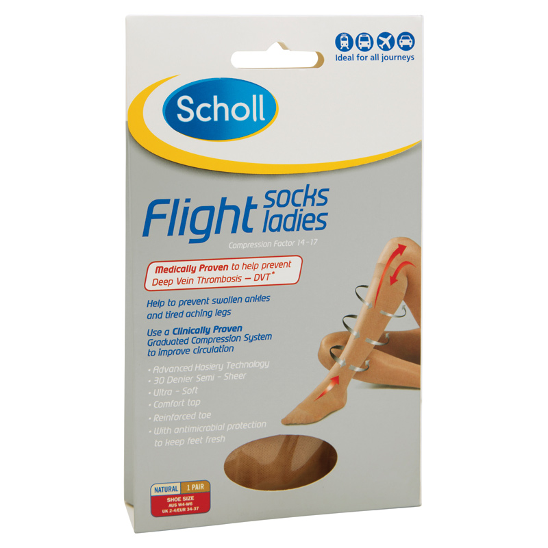 Scholl Flight Socks Ladies 46 Chemist Warehouse