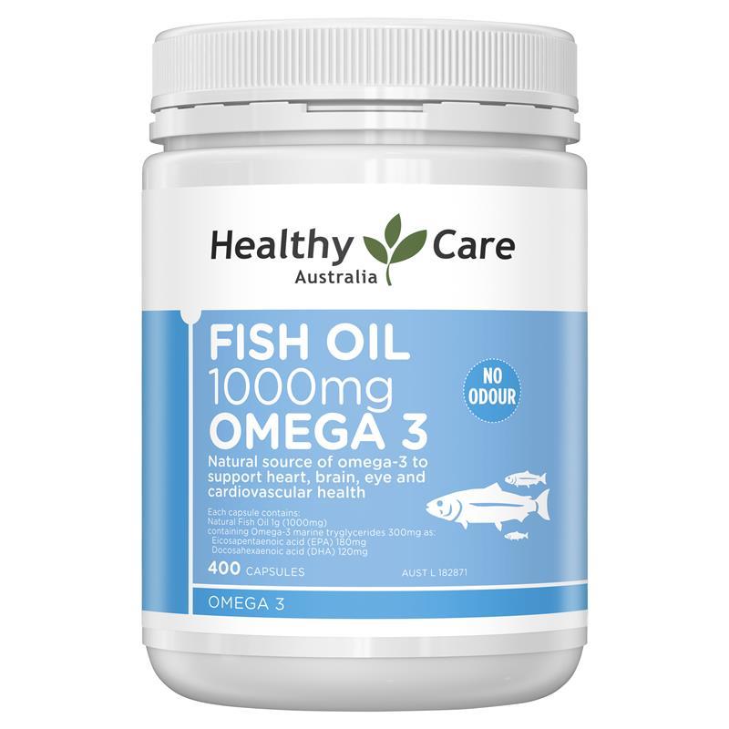 Healthy Care Fish Oil 1000mg Omega 3 400 Capsules | eBay
