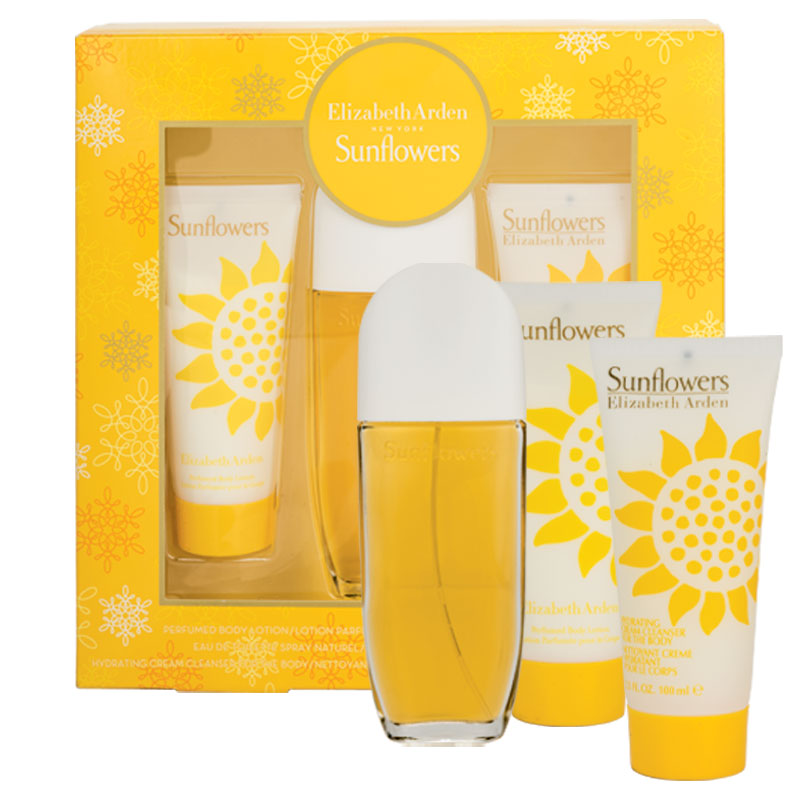 Buy Elizabeth Arden Sunflowers 100ml 3 Piece Gift Set Body Lotion/ Eau