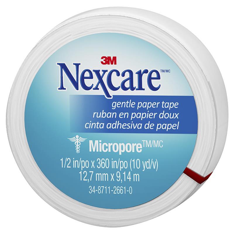 Buy Nexcare Micropore Gentle Paper Tape White 50.8mm x 9.14m Online at  Chemist Warehouse®
