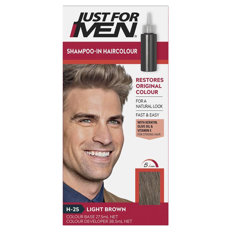 Buy Just for Men Hair Colour Natural Light Brown Online at Chemist  Warehouse®