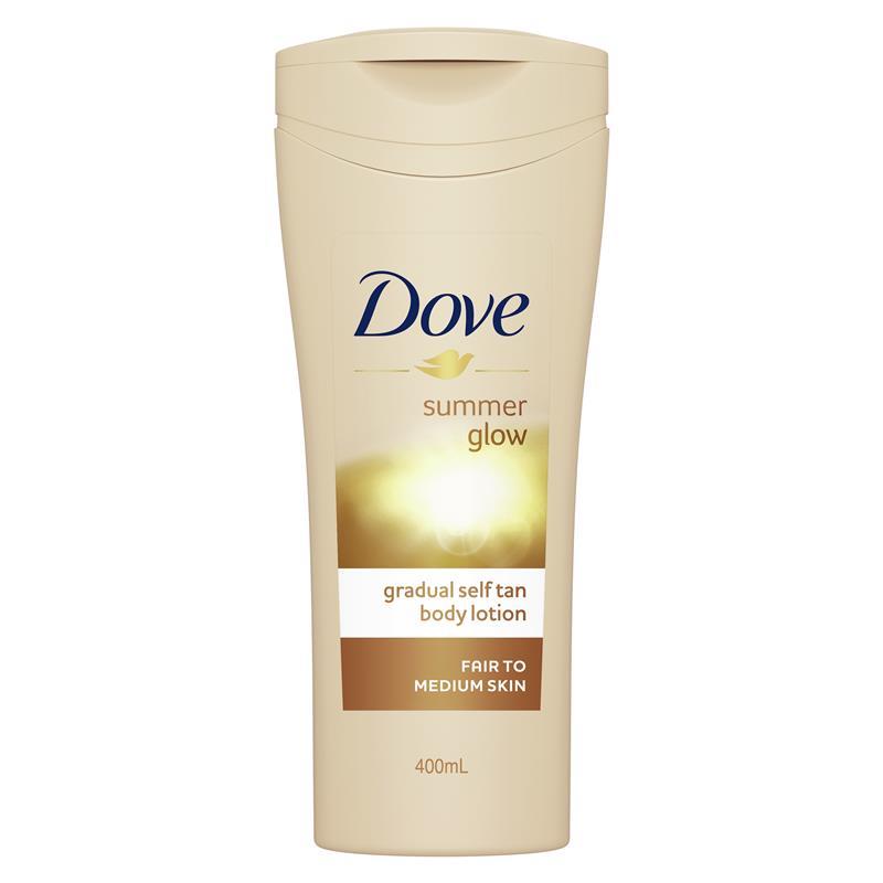 Perversion dommer smidig Buy Dove Summer Glow Body Lotion Fair to Medium Skin 400ml Online at  Chemist Warehouse®