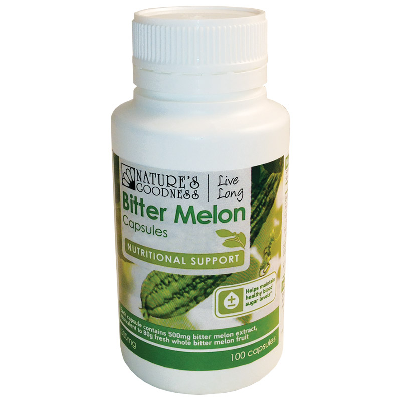 Nature's Goodness Bitter Melon 500mg 100 Capsules - Chemist Warehouse