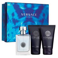 Versace Pour Homme Eau de Toilette 50ml Spray 3 Piece Set
