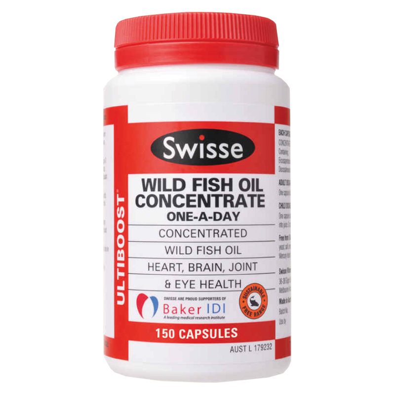 Swisse Ultiboost Wild Fish Oil Concentrate 150 Capsules Chemist Warehouse