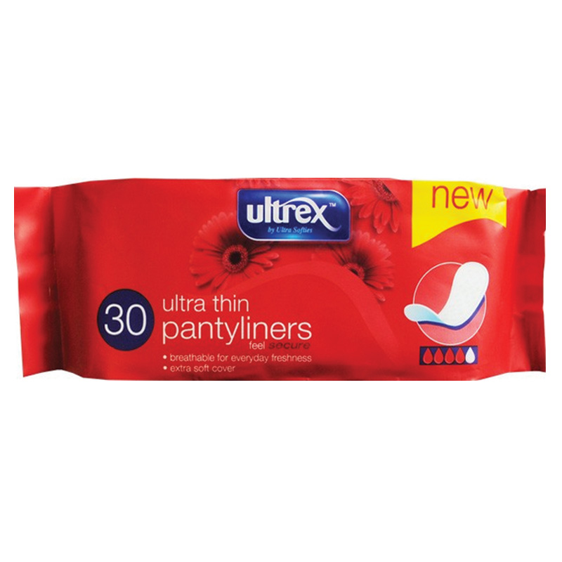 Ultex Ultra Thin Panty Liners 30 Pack