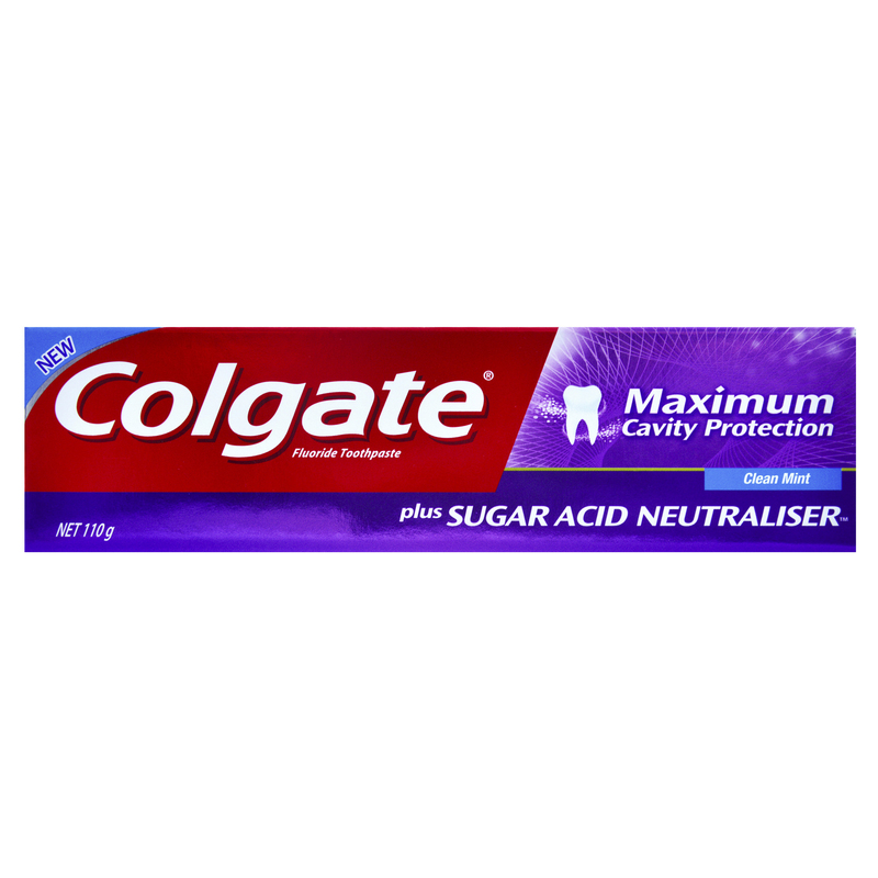 Colgate Toothpaste Maximum Cavity Protection Cleanmint 110g - Chemist ...