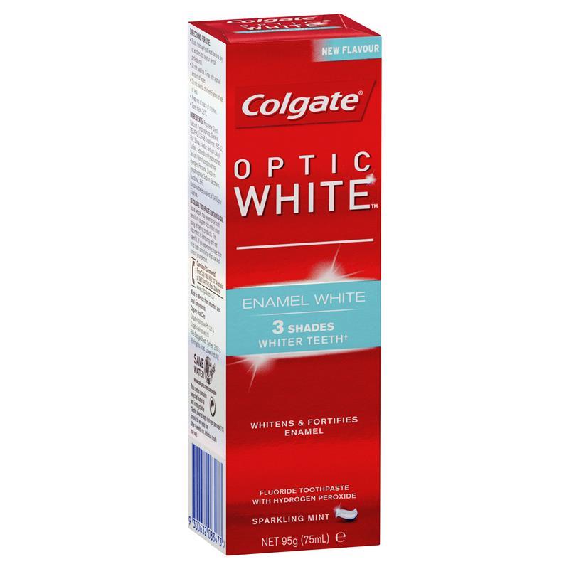Buy Colgate Optic White Enamel White Toothpaste 95g Online at Chemist