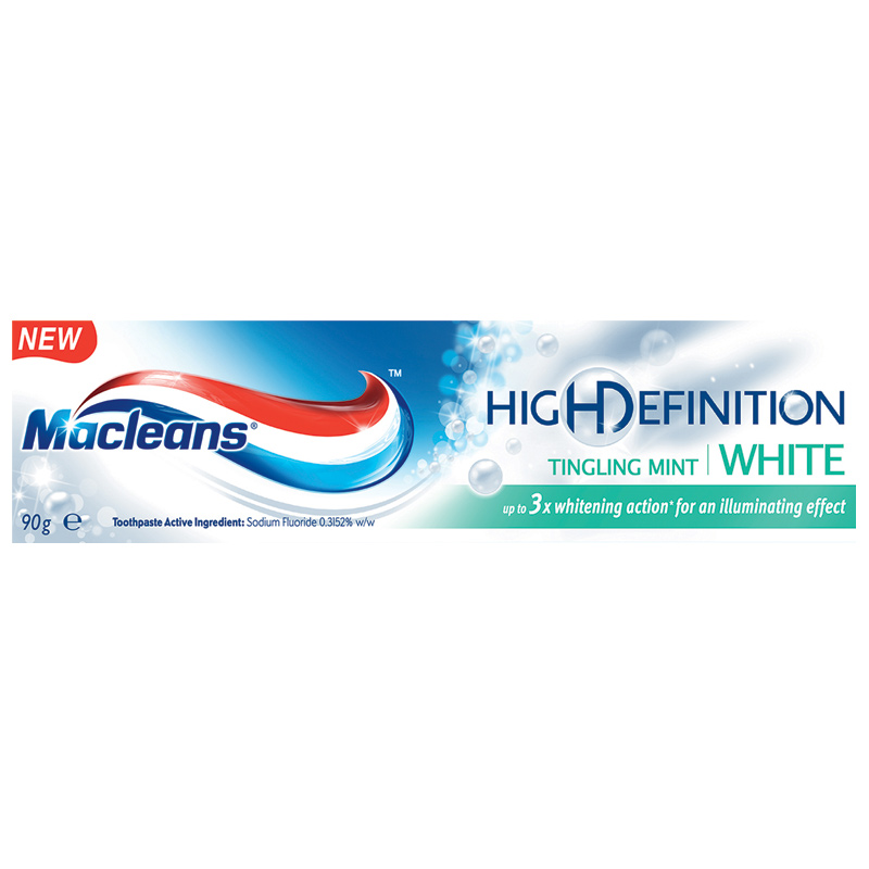 Macleans Toothpaste High Definition White Tingling Mint 90g Chemist