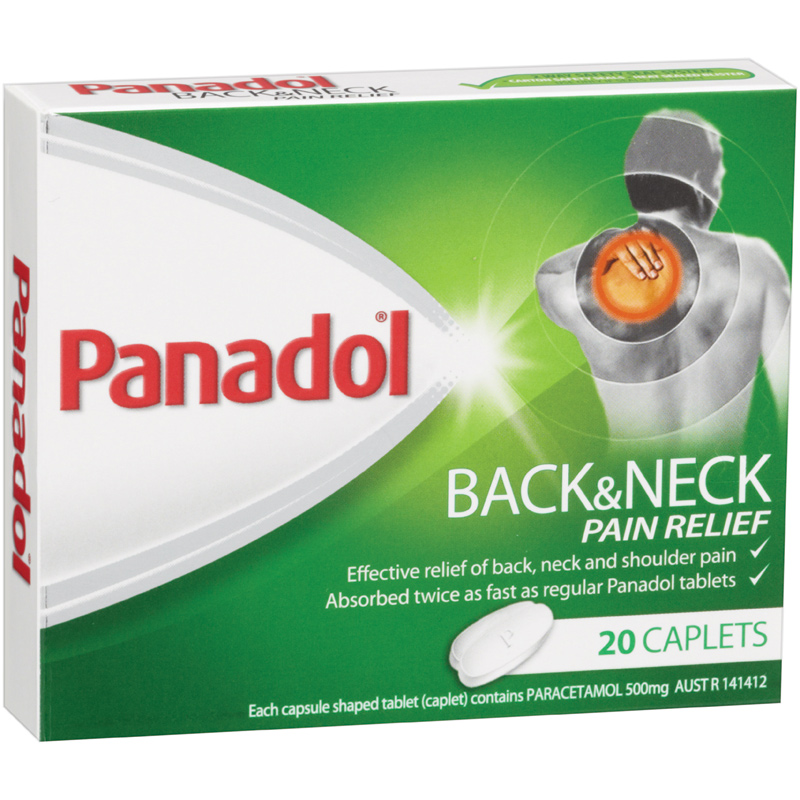 Panadol Back And Neck Long Lasting 20 Chemist Warehouse