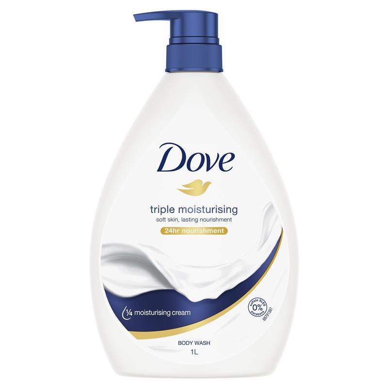 Buy Dove Triple Moisturising Deeply Nourishing Body Wash 1 Litre Online