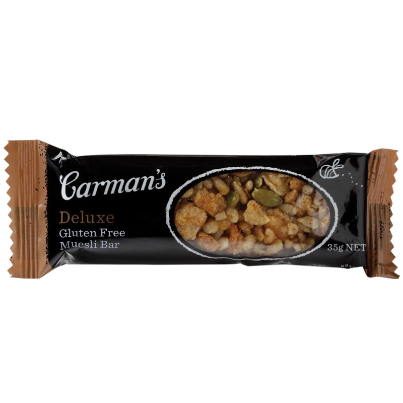 Carmans Deluxe Gluten Free Muesli Bar 35g