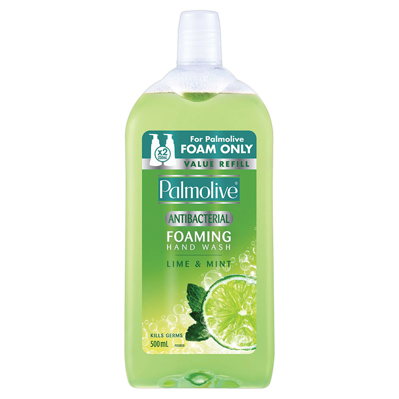 Palmolive Foaming Hand Wash Antibacterial Lime Refill 500ml Chemist