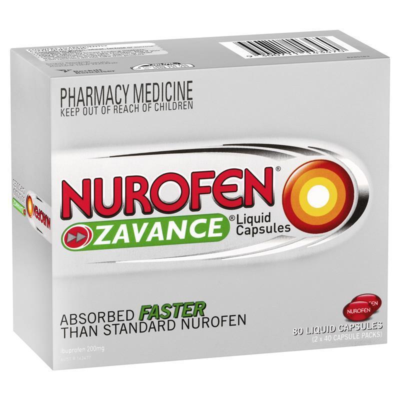 Buy Nurofen Zavance 80 Liquid Capsules Online at Chemist Warehouse®