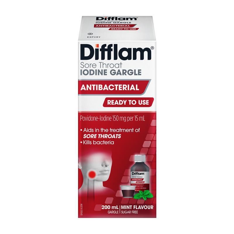 Buy Difflam Ready to Use Sore Throat Gargle 200ml Online at Chemist