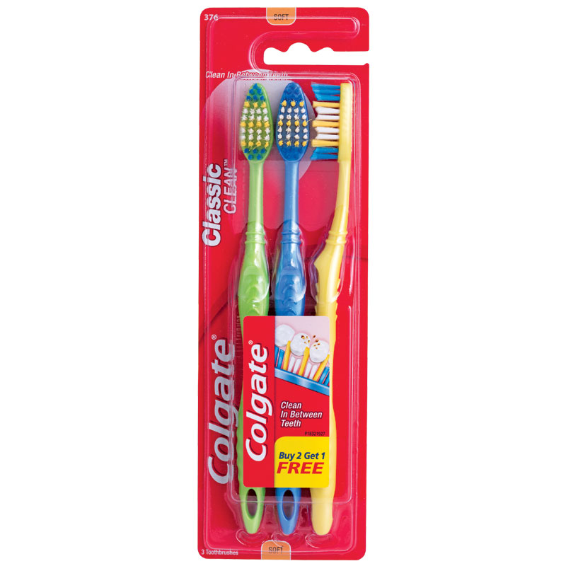 Buy Colgate Toothbrush Classic Clean 3 Pack Online At Chemist Warehouse® 3000