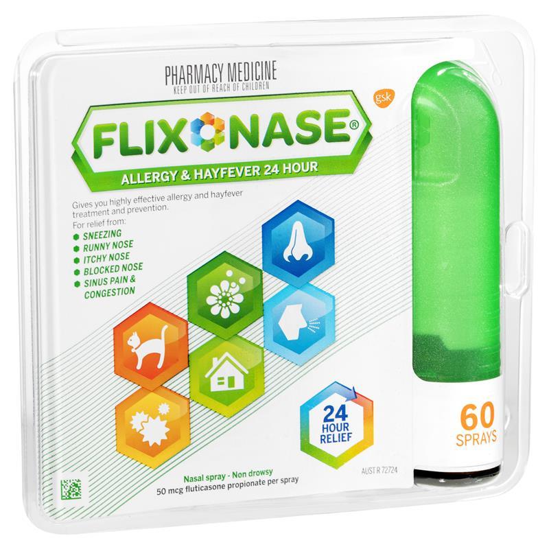 Buy Flixonase Allergy and Hayfever 24 Hour Nasal Spray 60 Doses Online