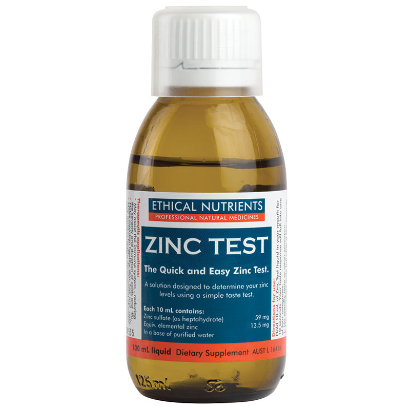 Buy Ethical Nutrients Zinc Test Liquid 100mL Online at Chemist Warehouse®