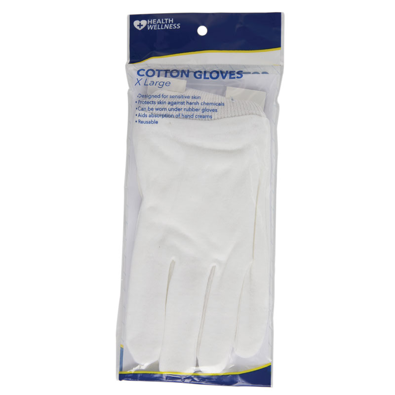 adult white cotton gloves