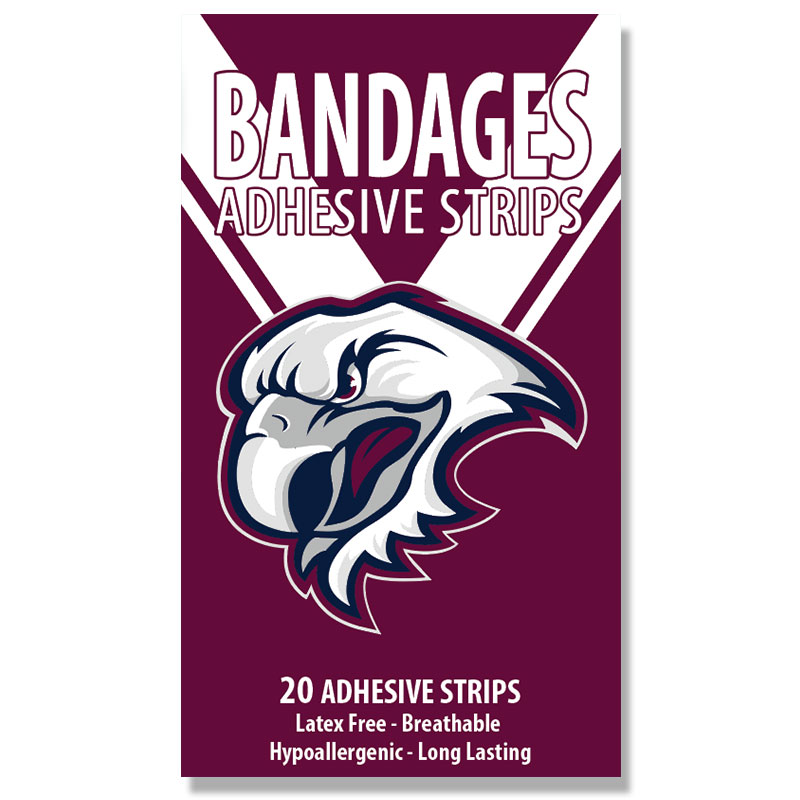 Sticker Labels Small NRL Manly Warringah Sea Eagles 