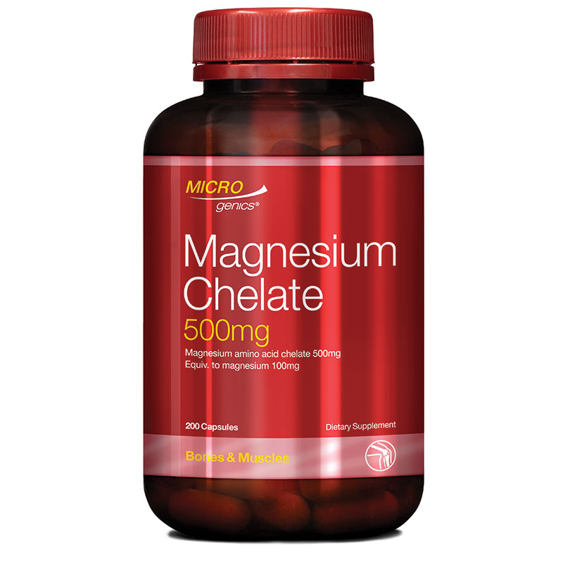 Microgenics Magnesium Chelate 500mg 200 Capsules 9345156170964 eBay
