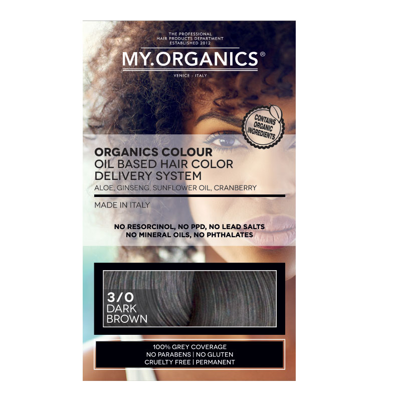 Buy My Organics Organic Hair Colour 3/0 Dark Brown Online at Chemist  Warehouse®